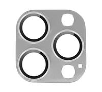 Verre Caméra pour iPhone 15 Pro, 15 Pro Max Cadre Alliage Aluminium Argent Enkay Argent