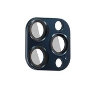 Enkay Verre Caméra pour iPhone 15 Pro et 15 Pro Max Cadre Alliage Aluminium Bleu nuit