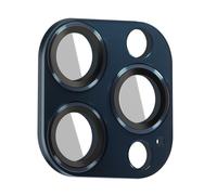 Verre Caméra pour iPhone 15 Pro et 15 Pro Max Cadre Alliage Aluminium Enkay Bleu nuit