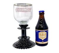 Verre Chimay sur Pied en Engrenage de Vélo - Calice de Bière Trappiste - Design Unique avec Dérailleur - Chimay