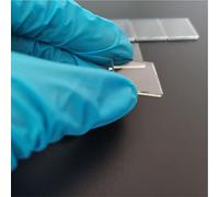 Verre conducteur transparent avec revêtement FTO - Oxyde d'étain SnO2:F - Verre conducteur avec revêtement en fluorine - Pour laboratoires de recherche et développement - 15 ohm/m² (20 mm × 20 mm, 20 tranches)