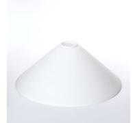 Verre conique de rechange pour suspension - Différentes couleurs - Pour culot E27 - Diamètre : 30 cm - Opal/satiné
