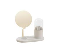 Verre cosmétique pivotant à 360 degrés avec éclairage LED et support de smartphone adapté pour la maison et les voyages Verre compact avec lumière