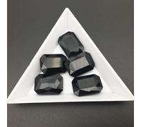 Verre Cristal 4 * 6mm 6 * 8mm 8 * 10mm 10 * 14mm 13 * 18mm 18 * 25mm 18 * 27mm Couleurs Forme Rectangle Colle sur Cristaux Perles Strass Bricolage-Noir, 18x25mm 10pcs
