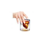 Verre cylindrique double paroi tete de mort shooter insolite recipient fete