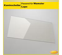 Verre De Cheminée Pour Wamsler Lupo KF108 Vitre De Poêle & Vitre De Cheminée