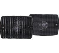Verre de clignotant avant noir - haute transmission de lumière, remplacement pour Jeep Wrangler YJ 1987-1995