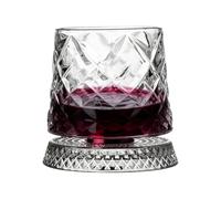 Verre de dégustation de whisky - Forme de construction en verre transparent, fonction de boisson à tourbillon d'aération, conception de support de base stable, unité de récipient d'expérience de boiss