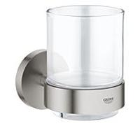 Grohe Start - Glas mit Halter supersteel