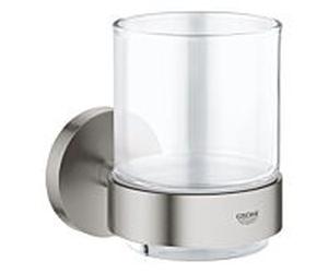 verre de départ Grohe avec Halter 41194DC0 Supersteel