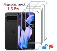 Verre de déverrouillage d'empreintes digitales pour Pixel 9 Pro 10 8A 9A 10A 7 6A 7A 8 Pro Protection d'écran Pixel 9 Pro XL Verre trempé pour Google Pixel 9 screen protector 3Pcs Glass