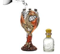 Verre de dragon, verre à vin de dragon en acier inoxydable, coupe à boire, coupe médiévale créative, coupe de dragon sûre pour boire au quotidien et décoration de fête