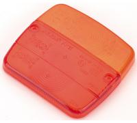 Verre de feux arrière pour 3 compartiments d'ampoule verre de remplacement