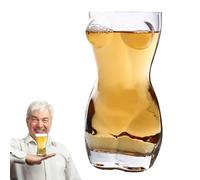 Verre de forme humaine - Style transparent, tasse à shot de 42,5 g au design artistique, verrerie de service d'alcool fantaisie, pièce de dégustation de whisky et d'alcool | Décor de bar pour