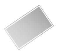 Verre De Maquillage Adhésif En Acier Inoxydable Pare-soleil De Voiture Miroir Cosmétique D'intérieur