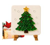 Verre de mer réutilisable fait à la main Décoration de Noël | Accessoires de mosaïque de Noël pour débutants, enfants, filles, adultes, décoration d'intérieur, école, fête, vacances