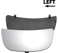 Verre De Miroir De Rétroviseur Arrière Gauche Inférieur De Remplacement Avec Plaque De Support, Convexe, Non Chauffant, En Verre Blanc pour Nissan Primastar 2001-2014