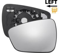 Verre De Miroir De Rétroviseur Chauffant Convexe C?té Gauche De Remplacement pour Ford Kuga 2019-2023, En Verre Véritable, Avec Plaque De Support, Verre Blanc