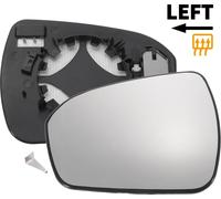 Verre De Miroir De Rétroviseur Chauffant Convexe C?té Gauche De Voiture De Remplacement, pour Ford Mondeo 2014-2022, En Verre Véritable, Avec Plaque De Support, Verre Blanc.