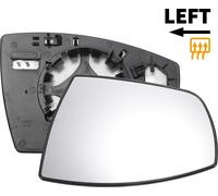 Verre De Miroir De Rétroviseur Chauffant Convexe De C?té Gauche De Remplacement pour Ford Ecosport 2013-2023, En Verre Véritable, Avec Plaque De Support, Verre Blanc