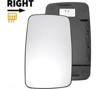 Verre De Miroir De Rétroviseur Latéral Droit Supérieur De Remplacement Avec Plaque De Support Convexe Chauffant En Verre Blanc Pour Mercedes Sprinter 1995-2006