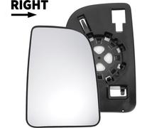 Verre De Miroir De Rétroviseur Latéral Droit Supérieur De Remplacement Avec Plaque De Support En Verre Convexe Non Chauffant Blanc Pour Mercedes Sprinter 2018-2023