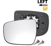 Verre De Miroir De Rétroviseur Latéral Gauche De Remplacement Avec Plaque De Support Convexe Chauffant En Verre Blanc pour Nissan Juke 2014-2020