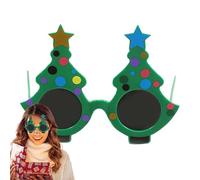 Verre de Noël, PC 15x12cm | Lunettes de nouveauté de Noël avec des Lune?tes créatives de costumes ?hristmas, Chris?mas Tree Lunes Funny Prank Prop, Lunettes de soleil de vacances artistiques pour le p
