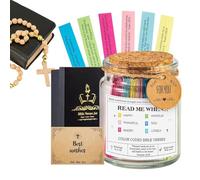 Verre de prière de la Bible - Cartes avec versets bibliques inspirants pour encourager - Boîte avec prières quotidiennes et versets bibliques - Pour hommes et femmes, adultes, famille, amis, collègues