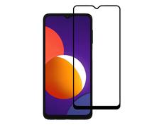 Verre de protection d'écran adapté à Samsung Galaxy M12 - Full Cover Tempered Glass mit rundem Rand - Tempered Glass mit bords arrondis
