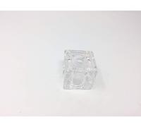 Verre de rechange 5 x 5 x 5 cm cube pour culot G4 trou 10 mm transparent cube en verre