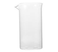 Verre de Rechange 600ml pour Cafetière à Piston, Poignée Ergonomique | Verre Borosilicate Résistant à Chaleur, Bec Verseur Précis, Suivi Visuel de L’infusion, Nettoyage Facile