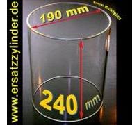 Verre de rechange chauffe Saucisses d = 190/H = 240 mm spéciale (Taille), jenaer verre