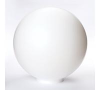 Verre de rechange comme abat-jour (Ø 160 mm), bord biseauté 80 mm, boule en verre, opale, blanc mat