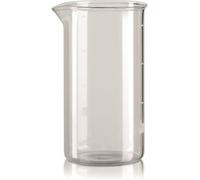 Bialetti Verre de rechange pour cafetière à piston 3240 – Borosilicate – Lave‑vaisselle – 1 L