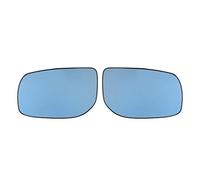 Verre de Recul Miroir Compatible Avec Toyota Pour Corolla E140 E150 2007-2013 Côté Conducteur Et Passager Avec Fonction Anti-éblouissement. Rétroviseurs Extérieurs Chauffants Bleus(A pair)