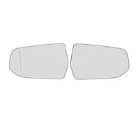 Verre De Recul Miroir Pour Malibu 2012 2013 2014 2015-2018 Modèles Rétroviseur Réflecteur Verre Blanc Lentille Bleue Aile Chauffante(White pair)