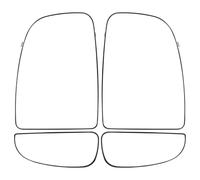 Verre De Recul Miroir Pour Relay Troisième Génération 2006-2019 2020 2021 2022 2023 Rétroviseur Chauffant Convexe Supérieur/inférieur Gauche/droit(Upper and Lower L R)