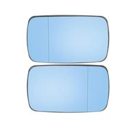 Verre de Rétroviseur 1 Paire Lentilles Vue Arrière Miroir Fendu Verre Chauffant Bleu Pour BMW E46 Berline 1998 - 2006 51168250438 Retroviseur Miroir Glace