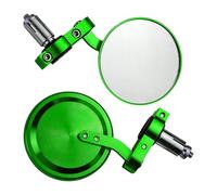 Verre de rétroviseur de moto en aluminium robuste - Grand angle - Design rond - Pour une conduite sûre et une installation facile - Store de moto