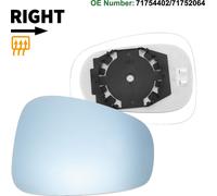 Verre De Rétroviseur Droit De Remplacement Pour Alfa Romeo Giulietta 2010-2020 No.71754402/71752064 Bleu Convexe Chauffant