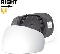 Verre De Rétroviseur Latéral Droit De Remplacement Avec Plaque De Support Asphérique Chauffée Blanc Pour Alfa Romeo Giulietta 2010-2021