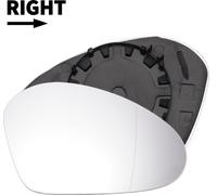 Verre De Rétroviseur Latéral Droit De Remplacement Avec Plaque De Support Asphérique En Verre Blanc Non Chauffant pour SEAT Altea 2004-2006 pour SEAT Cordoba Ibiza 2002-2009