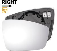 Verre De Rétroviseur Latéral Droit De Remplacement Avec Plaque De Support Convexe Chauffant En Verre Blanc pour SEAT Toledo 2012-2020 pour SKODA Rapid 2012-2020