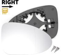 Verre De Rétroviseur Latéral Droit De Remplacement Avec Plaque De Support En Verre Asphérique Chauffant Blanc Pour Porsche Macan 2014-2018