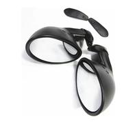 Verre De Rétroviseur Paire Rétroviseurs Course Universels Style Classique Latéraux Portière Voiture Personnalisés(blanc)