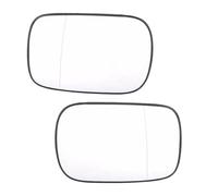 Verre de Rétroviseur Recul Miroir Rétroviseur Chauffant Côté Gauche Droit Lentille Transparente En Verre Pour Volvo XC70 Facelift XC90 Pré-lifting 2003 2004 2005 2006(A pair)