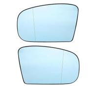 Verre de Rétroviseur Recul Miroir Rétroviseur Latéral En Verre Lentille Blanche Et Bleue Pour Mercedes Pour Benz Classe S W220 1998 1999 2000 2001 2002(Blue A pair)