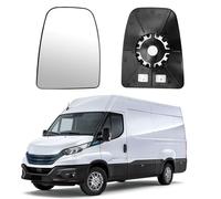 Verre de Rétroviseur Remplacement pour Iveco Daily 2014-2024, Rétroviseur Extérieur Réglable Adapté, Lente di Retromarcia, Rétroviseur avec Fonction Chauffante (Specchietto Superiore - Sinistro)