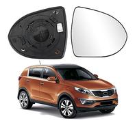 Verre de Rétroviseur Remplacement pour KIA Sportage 2010-2015, Rétroviseur Extérieur Réglable Adapté, Lente di Retromarcia, Inversion de Lentille (Droite)